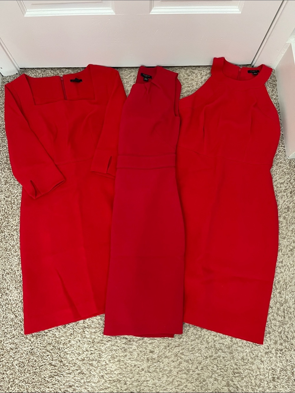 BUNDLE of 3 - Ann Taylor Red Business Casual Mini Dresses - Size 00P